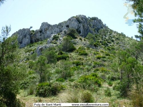 Climbing area: Puig de Sant Mart