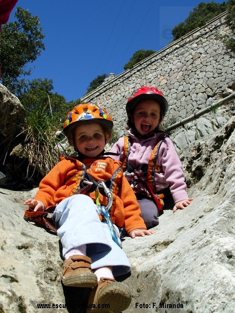 Drei Generationen in einem Canyon