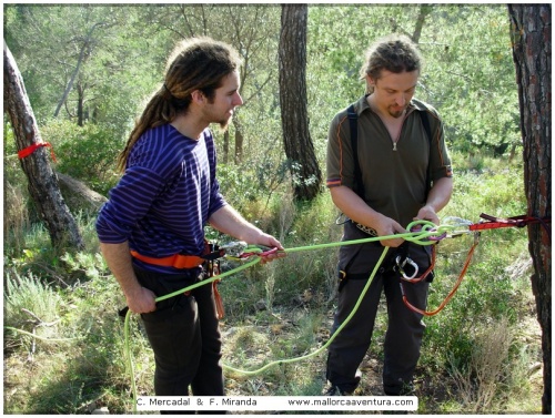 Tecnhique of ropes instalation Course